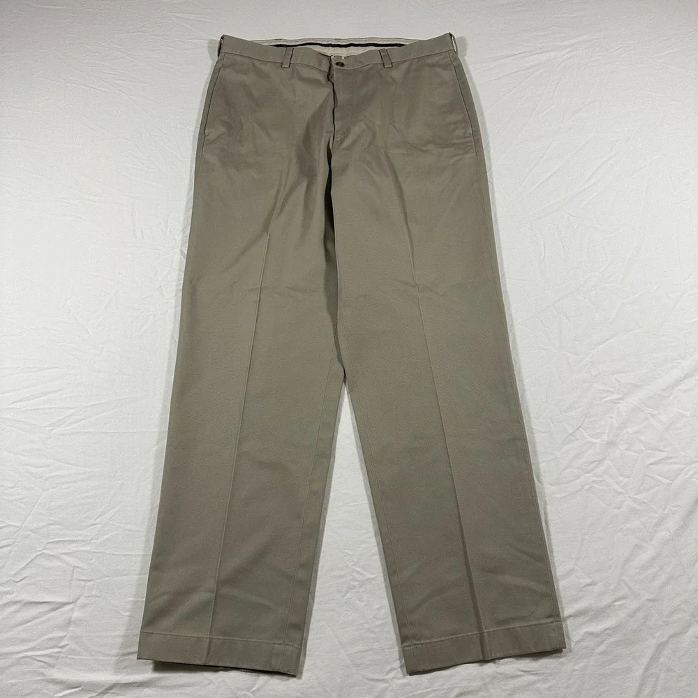 Brooks Brothers Advantage Chino Hudson Pants Mens‎ 38x34 Khaki Preppy